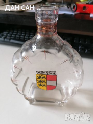 РЕТРО стъкло шише бъкел позлата Karnten, снимка 4 - Колекции - 29179985