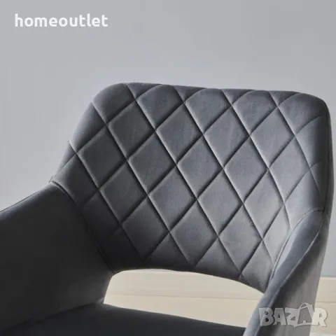 Трапезни столове с интересен дизайн, к-т от 2 бр OFCASA G-UDC9057DGY, снимка 6 - Столове - 47942997