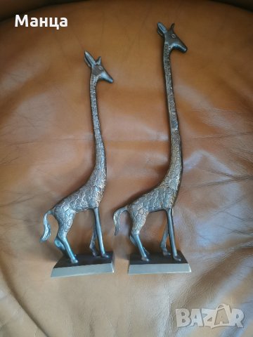 Бронзови Жерафи 2 броя, снимка 3 - Колекции - 34875681