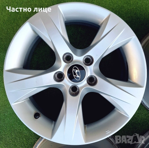 Продавам 4бр 16-ки оригинални джанти за Хюндай i40,ix20,Tucson, ix35, снимка 3 - Гуми и джанти - 54321485