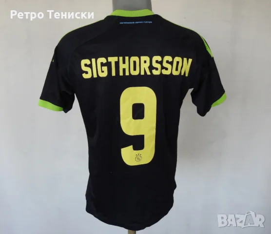 Тениска Ajax Amsterdam — Гостуващ (Sigthorsson #9) adidas — Деца размер XL Синьо (сезон 2012)