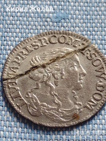 Сребърна монета 1666г. Луйджино Тосароло рядка за КОЛЕКЦИОНЕРИ 23924, снимка 5 - Нумизматика и бонистика - 42887508