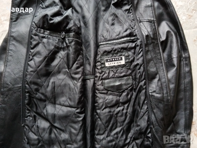 Мъжко кожено яке Angelo Litrico - размер XL/XXL, снимка 7 - Якета - 49040215