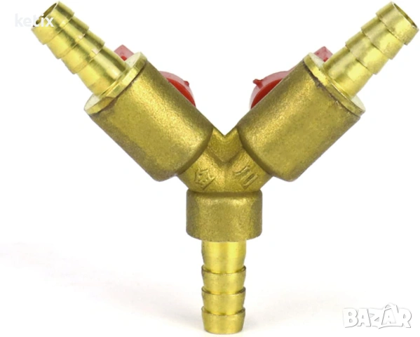 QWORK 3-пътен конектор за маркуч,8mm, снимка 3 - Други машини и части - 54050138