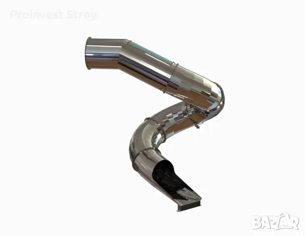 Улей извит тунел неръждаем за детски пързалки и съоръжения АС0058 Ф 260 см., Ф 78 см., H 3.35 м.