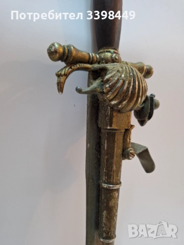 Реплика на комбинация от кремъчен пистолет и кама, снимка 6 - Антикварни и старинни предмети - 52674333