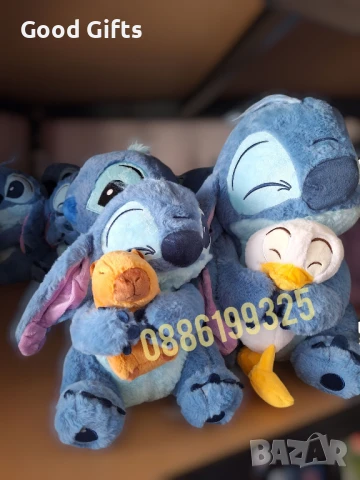 Плюшена играчка Стич с Капибара, Плюшен Стич, който гушка Капибара, снимка 2 - Плюшени играчки - 51064541