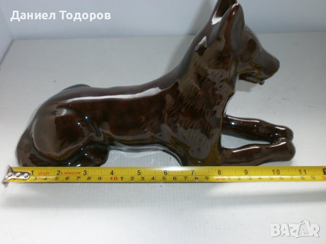 стара керамична фигура - куче, снимка 10 - Декорация за дома - 42642542