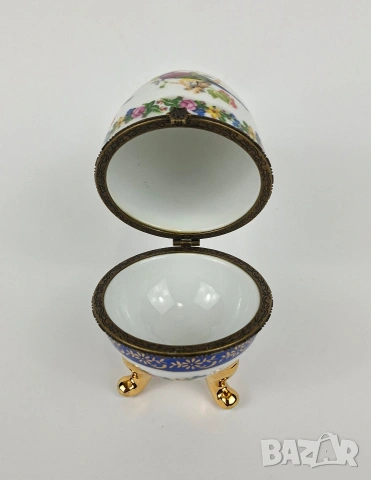 Порцеланова бижутерка с формата на яйце, снимка 2 - Други - 53192593