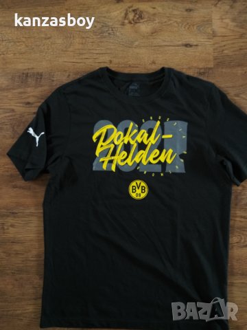 puma borussia dortmund - страхотна мъжка тениска КАТО НОВА , снимка 5 - Тениски - 40659070