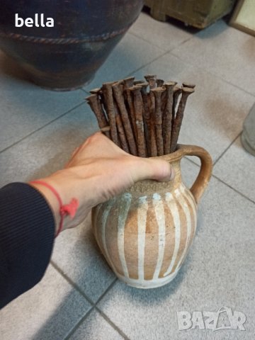 Много стари ковани пирони голям размер -30 броя, снимка 3 - Антикварни и старинни предмети - 42629564