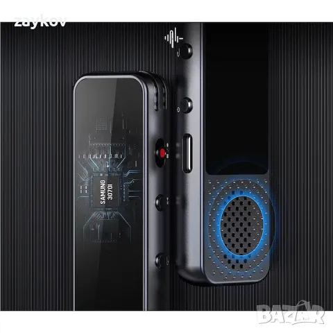 Диктофон 64 Gb, 270 часа автономност, двоен микрофон, MP3 функция, снимка 5 - Друга електроника - 47612639