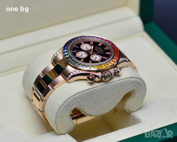 Rolex Daytona GOLD ROSE RAINBOW , снимка 12 - Мъжки - 40501582