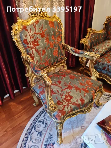 Луксозна барокова мебел, снимка 4 - Дивани и мека мебел - 56525231