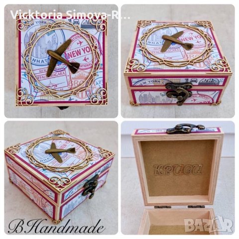 Дървени кутии за бижута, сватба, за чай, за рецепти, салфетници, снимка 6 - Декорация за дома - 27993849