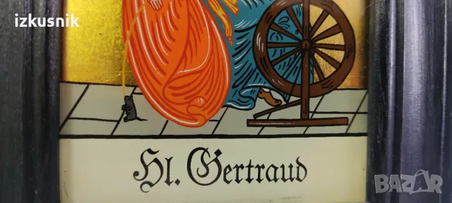 Рисувана икона от манастира Нивел, снимка 4 - Антикварни и старинни предмети - 48823068