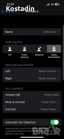 Airpods 4 ANC, снимка 2 - Bluetooth слушалки - 54179851