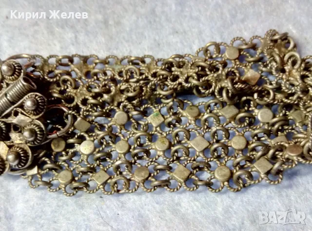 Стара ВЪЗРОЖДЕНСКА ФИЛИГРАННА ГРИВНА с ЩИФТ СРЕБРО ВИСОКА ПРОБА УНИКАЛНА КУЮМДЖИЙСКА ИЗРАБОТКА 48795, снимка 7 - Антикварни и старинни предмети - 48476681