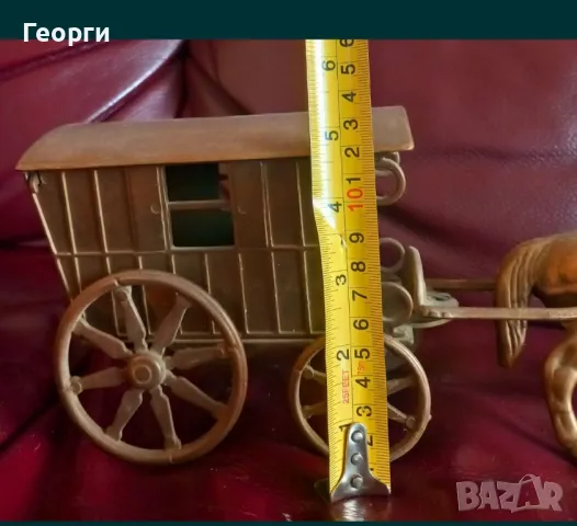 Медни кончета с каручка, снимка 6 - Антикварни и старинни предмети - 49504935