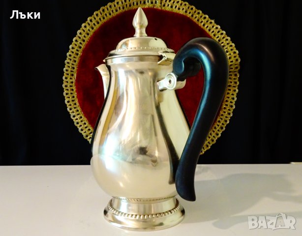 Посребрена кана,чайник 1 кг.,1.5 л.,Луи XVI. , снимка 4 - Антикварни и старинни предмети - 37275187