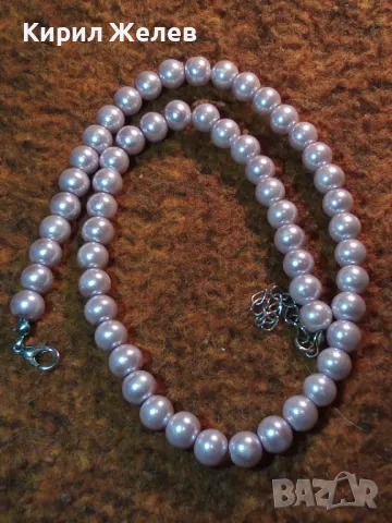 КРАСИВ ПЕРЛЕН ГЕРДАН ВИНТИДЖ АРТ СТИЛ КОЛИЕ ОГЪРЛИЦА 47278, снимка 5 - Колиета, медальони, синджири - 47210636