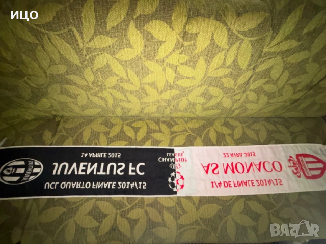 Футболен шал Juventus Monako 2014/2015, снимка 2 - Футбол - 52369356