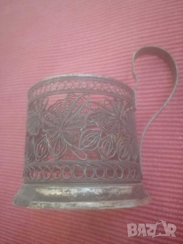 Стар подстаканник СССР, филиграмна изработка. , снимка 13 - Колекции - 31334890