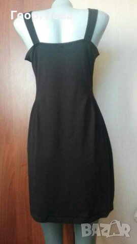 Черна рокля тип сукман, от памучно трико👗🍀M/L,L👗🍀арт.4192, снимка 3 - Рокли - 29946137