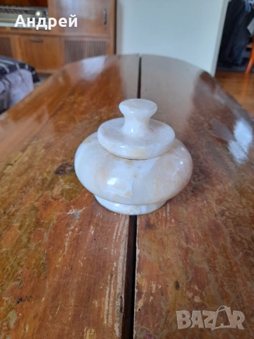 Стара мраморна кутия за бижута #7