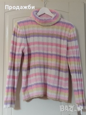 Дамски пуловер с поло яка, снимка 2 - Блузи с дълъг ръкав и пуловери - 42368585