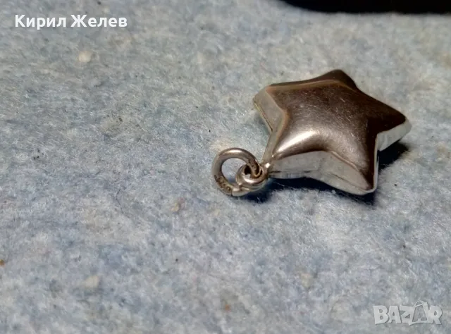 ЗВЕЗДОВИДНА СРЕБЪРНА ВИСУЛКА СРЕБРО 925 АРТ МЕДАЛЬОН ФИНА РЪЧНА ИЗРАБОТКА 40908, снимка 5 - Колиета, медальони, синджири - 48987322