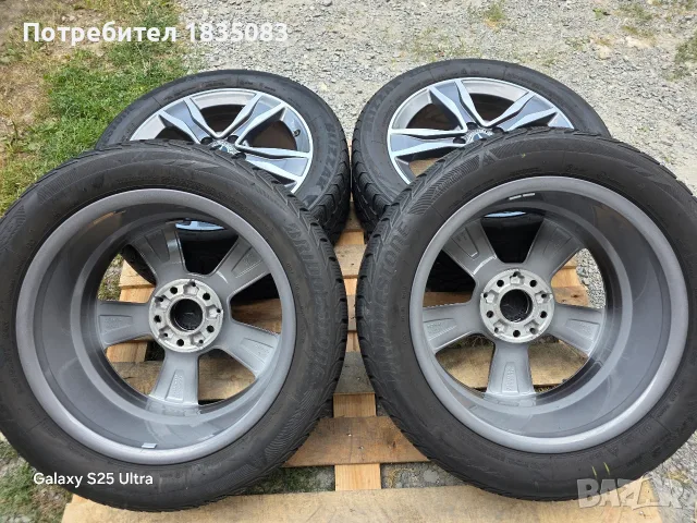 Лети джанти 17ки 5х112 Mercedes + зимни гуми 225/50/17 Bridgestone, снимка 10 - Гуми и джанти - 55830676