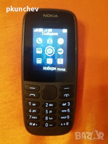Мобилен телефон Nokia 105 модел TA-1174 Dual SIM BLACK, снимка 1 - Nokia - 44471323