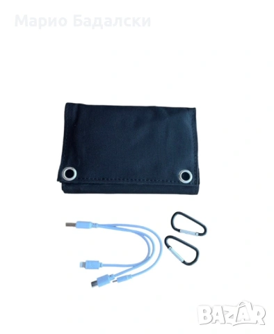 Сгъваем соларен панел 21W – USB зарядно за телефон и powerbank | Нов, снимка 3 - Къмпинг мебели - 53079387