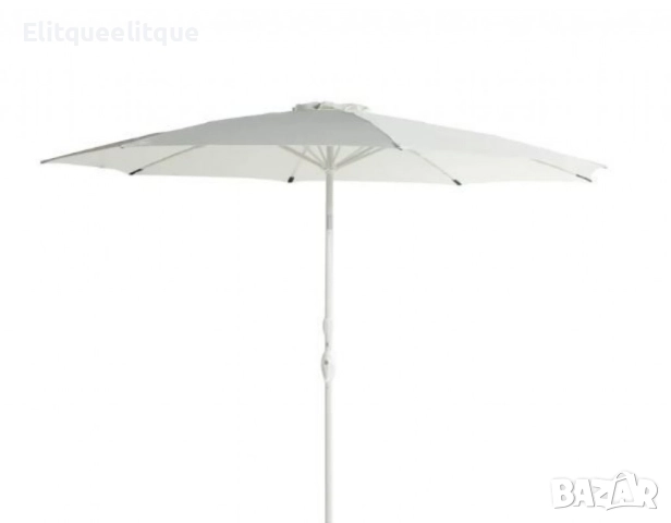 Усилен Плажен чадър – 250 см, бял, без стойка NS6352 "ултра високо качество", снимка 4 - Други стоки за дома - 52184833