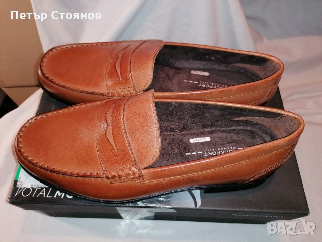 Мъжки мокасини от естествена кожа ROCKPORT №45, снимка 4 - Официални обувки - 31333730