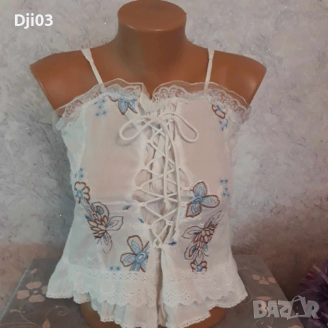 Бели,бродирани  памучни Ризи , снимка 9 - Ризи - 54347822