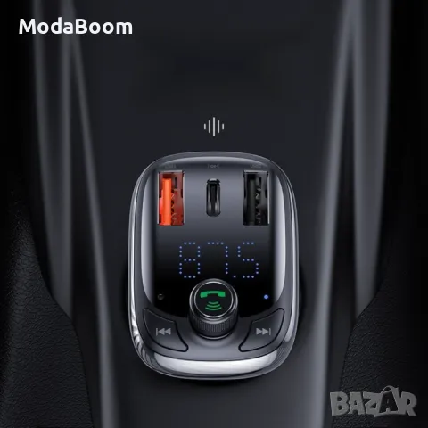 Безжичен MP3 трансмитер и зарядно устройство BASEUS S-13 T Type, снимка 7 - Друга електроника - 48904932