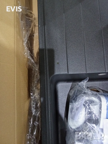 Мивка от композитен гранит Respekta Columbia 100x50S – Черна, снимка 6 - Други - 54063044