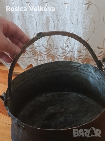 Меден (бъкърен) котел , снимка 3 - Антикварни и старинни предмети - 54149399