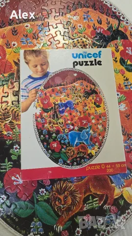 Unicef червеният делириум, рядък и изключително запазен пъзел