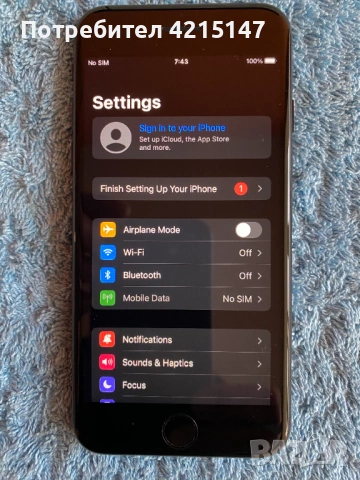 Iphone 7,Space Grey,32GB,97%-Kапацитет на батерията-нов, снимка 13 - Apple iPhone - 54155423