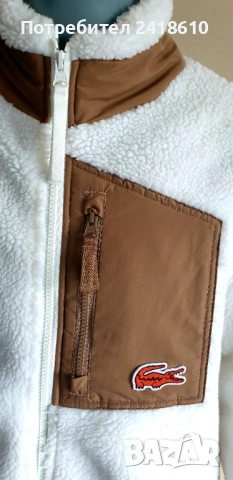 Lacoste Pile Fleece Sherpa Unisex Size L  НОВО! ОРИГИНАЛ! Унисекс Яке Горнище!, снимка 3 - Якета - 52920652