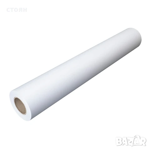 Бяла плотерна ролна хартия 610mm 50m 