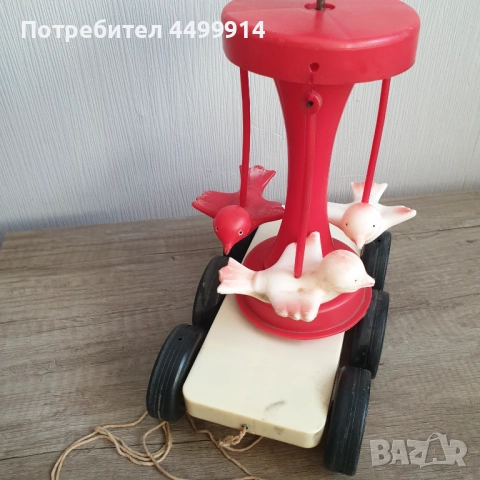 Соц детска играчка летящи птици на колела, снимка 7 - Колекции - 52056451