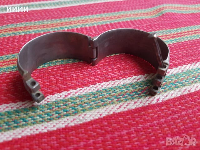 Сребърна гривна възрожденска , снимка 3 - Антикварни и старинни предмети - 54305955