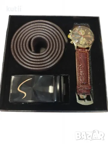 🔥САМО СЕГА!НАМАЛЕНИЕ НА ПОСЛЕДНИ БРОЙКИ ПОДАРЪЧЕН МЪЖКИ КОМПЛЕКТ ЧАСОВНИК🔥 🔥ПРОМО ЦЕНА 31.99 лв🔥, снимка 1