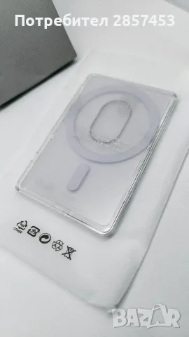 elago MagSafe магнитен кардхолдър - прозрачен, снимка 2 - Калъфи, кейсове - 56062047