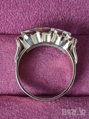 Златен пръстен с брилянти, снимка 4 - Пръстени - 29371607