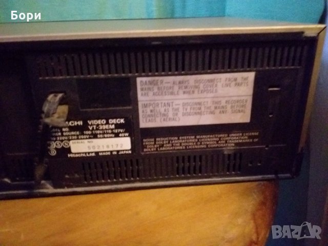 HITACHI VT 37 EM  VHS Записващо видео, снимка 12 - Плейъри, домашно кино, прожектори - 31724036